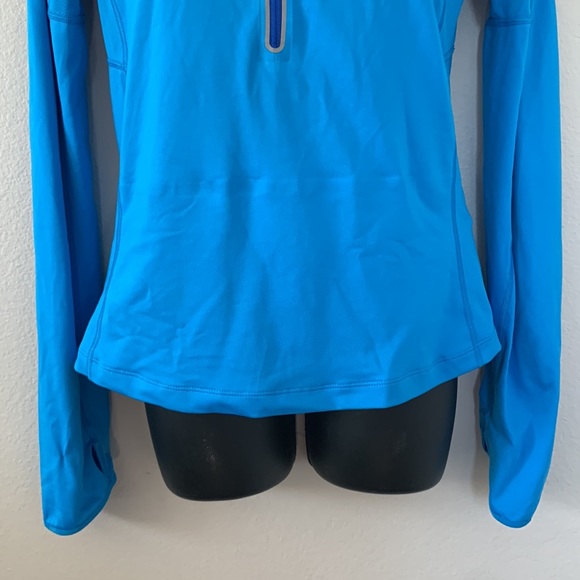 Nike Half Zip Long Sleeve Mesh Inset Running Shirt - Picture 3 of 12
